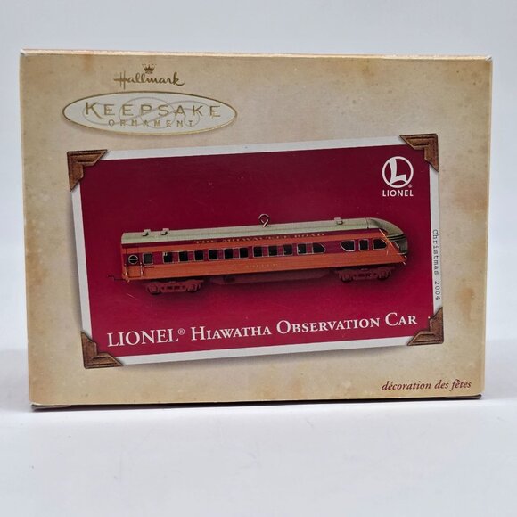 Hallmark Keepsake Lionel Hiawatha Observation Car Ornament 2002 Miniature Train - Picture 1 of 11